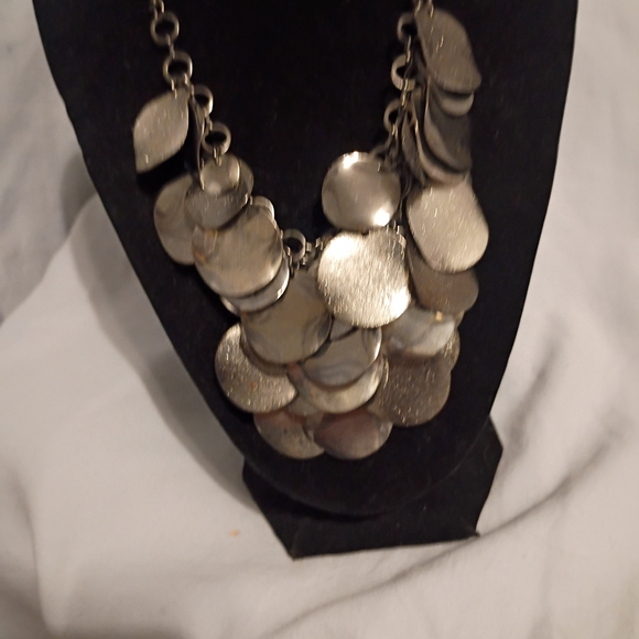 Source Unknown Silver Statement Necklace - Picture 2 of 2